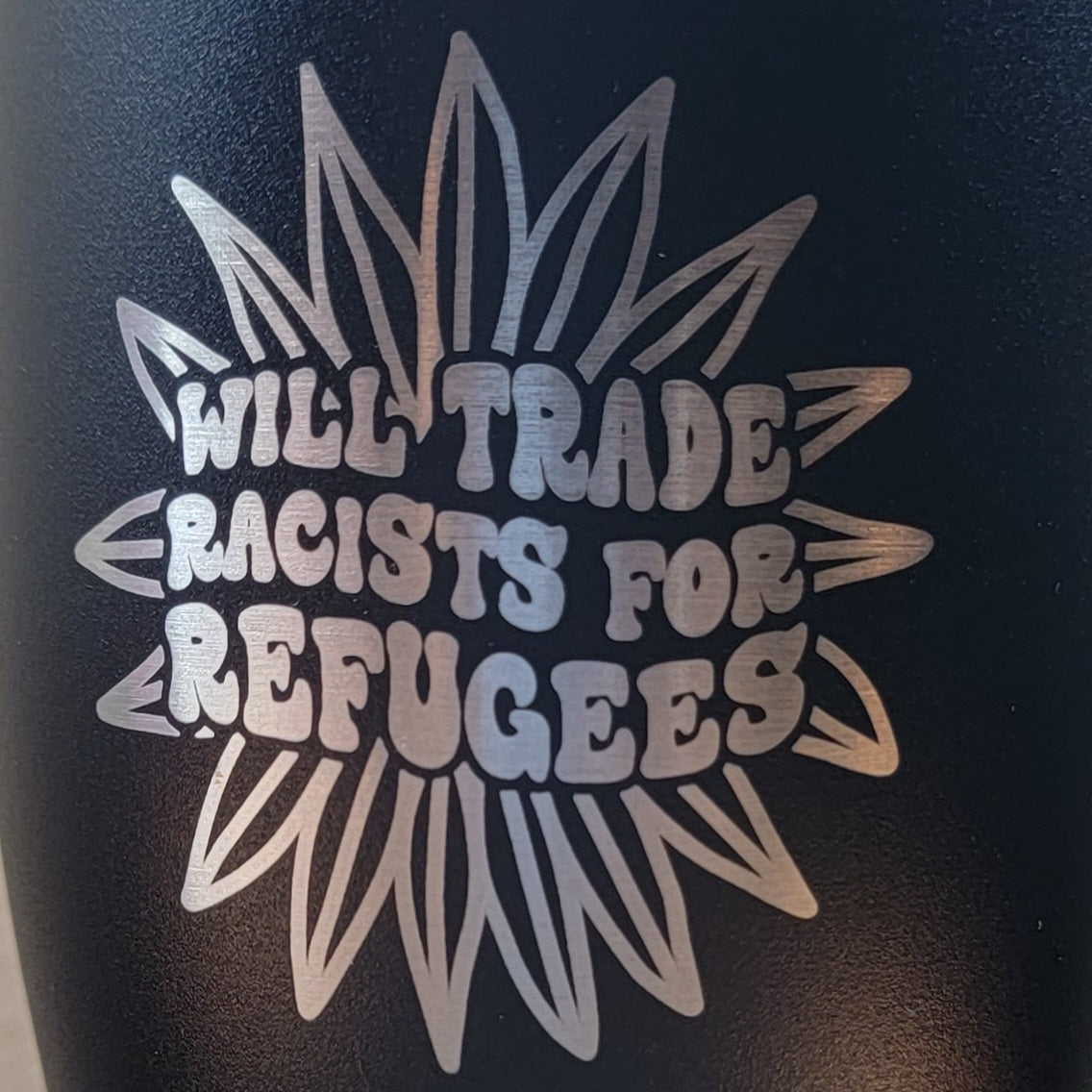 Will Trade Racists for Refugees Tumbler