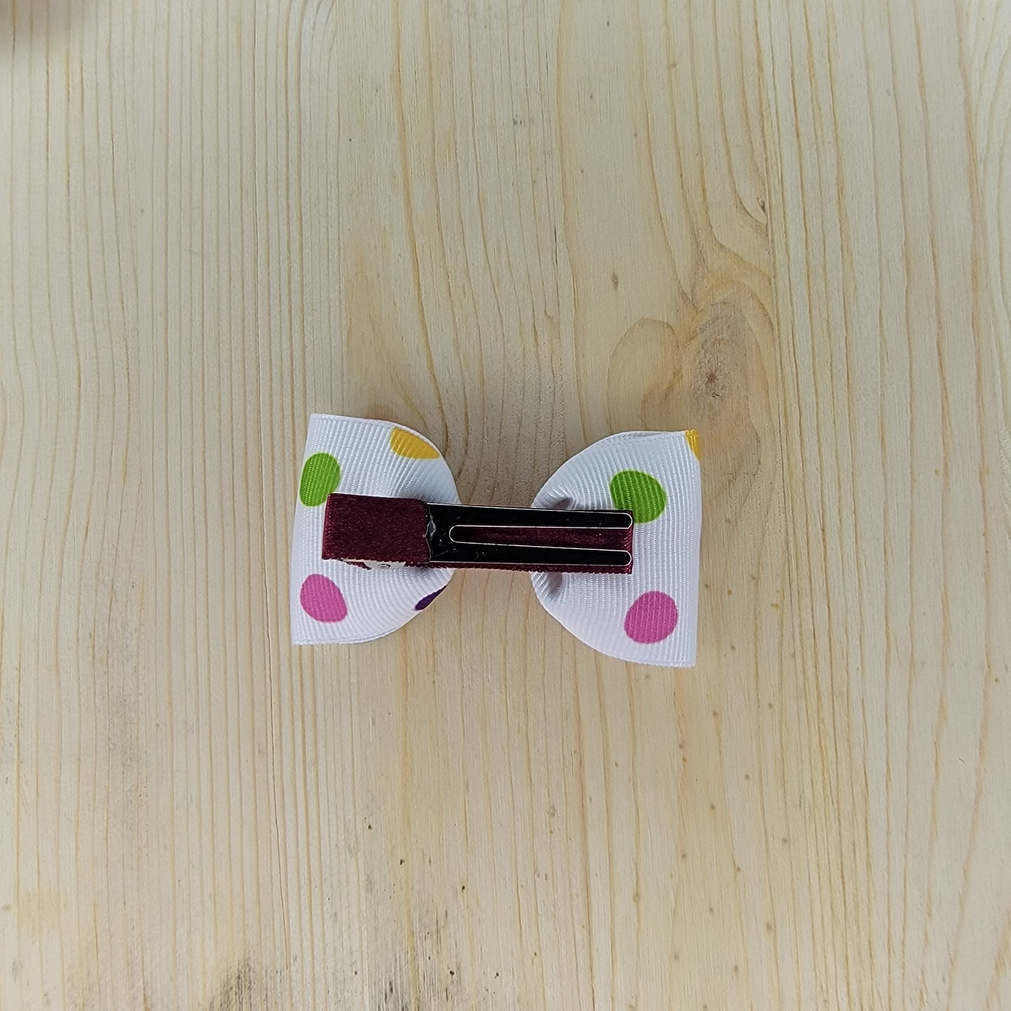 Polka Dot Print Hair Bows- Set of 2