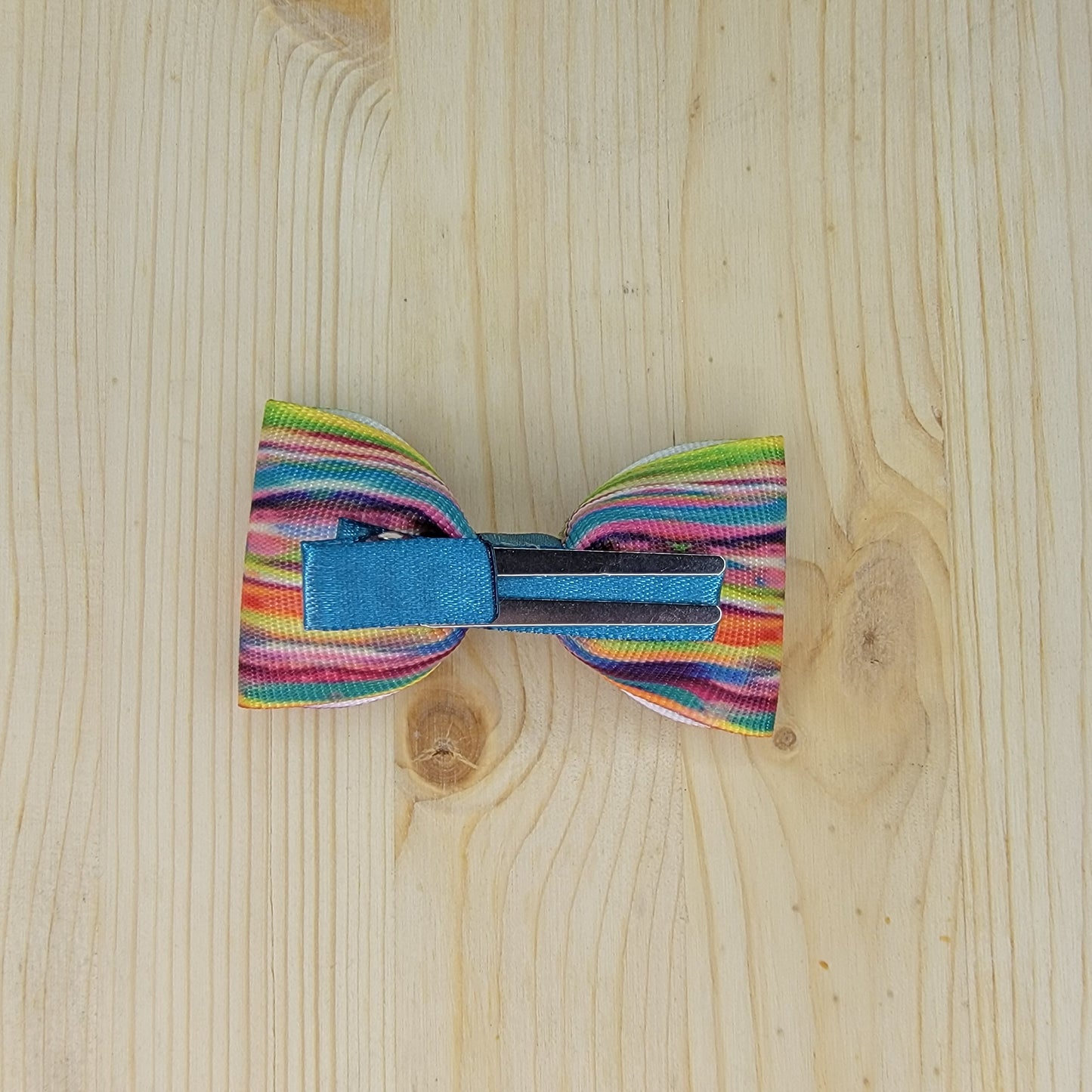 Stripey Print Hair Bows- Set of 2