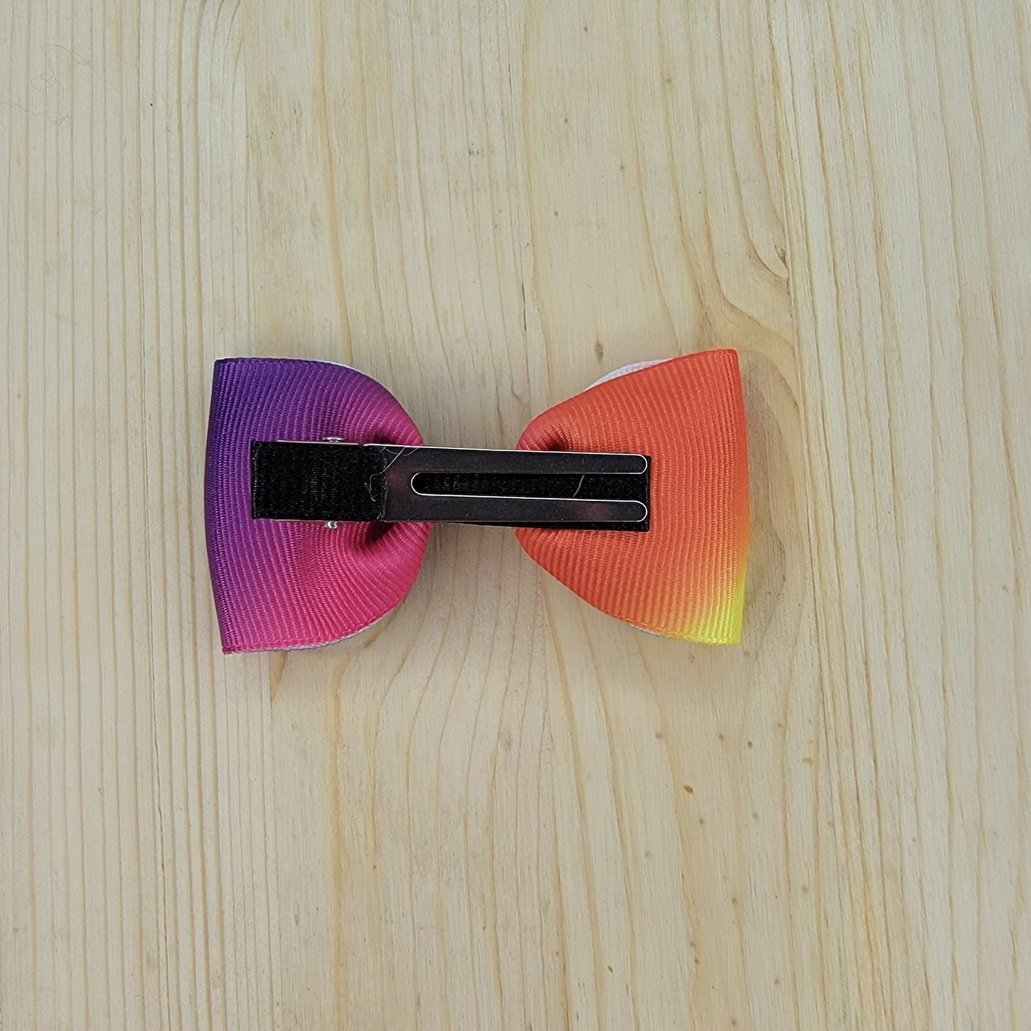 Gradient Rainbow Print Hair Bows- Set of 2