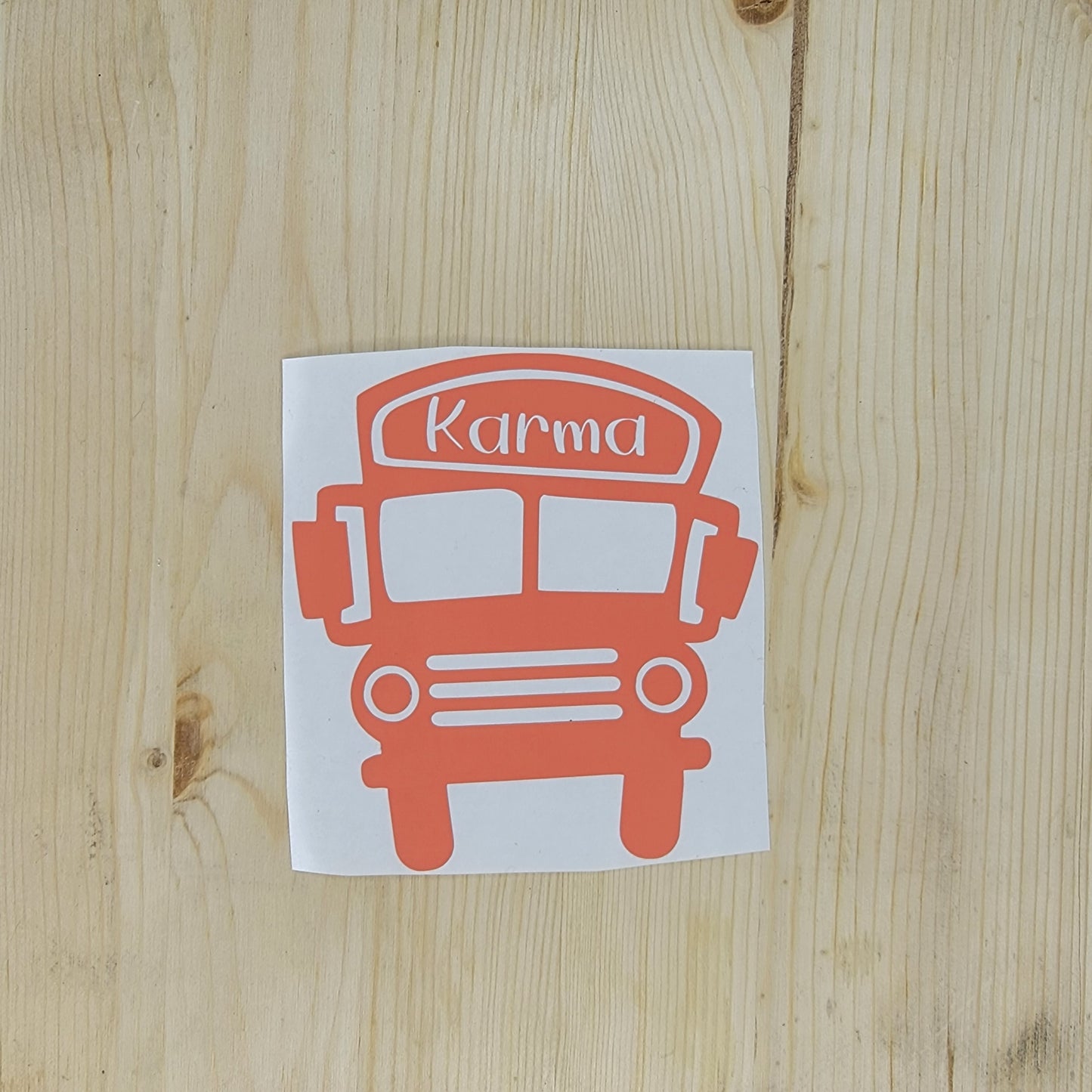 Karma Bus Vinyl Decal