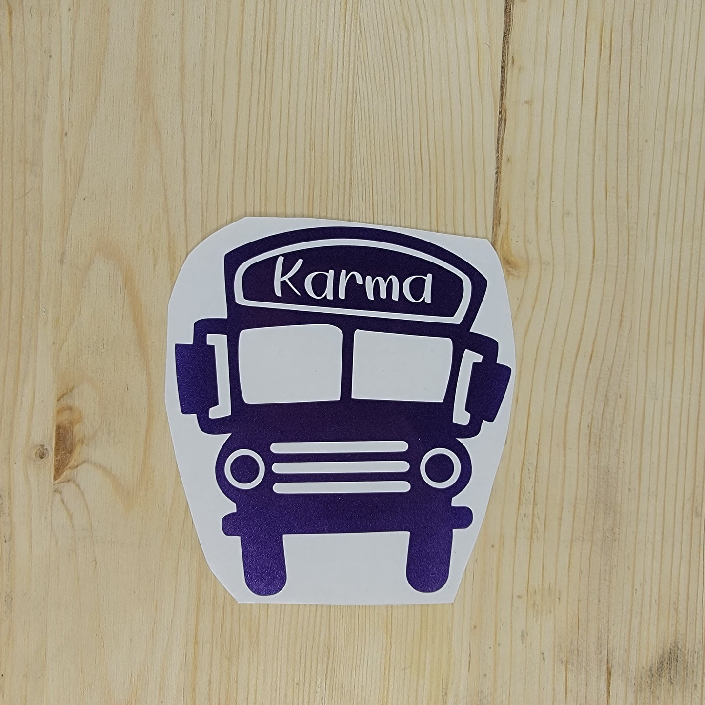 Karma Bus Vinyl Decal