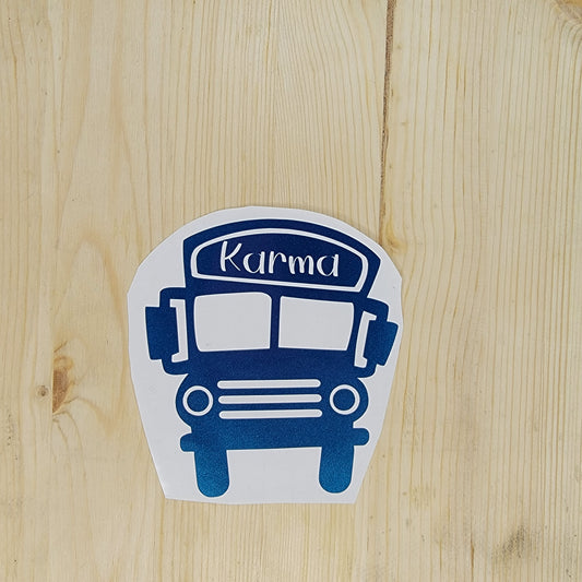 Karma Bus Vinyl Decal