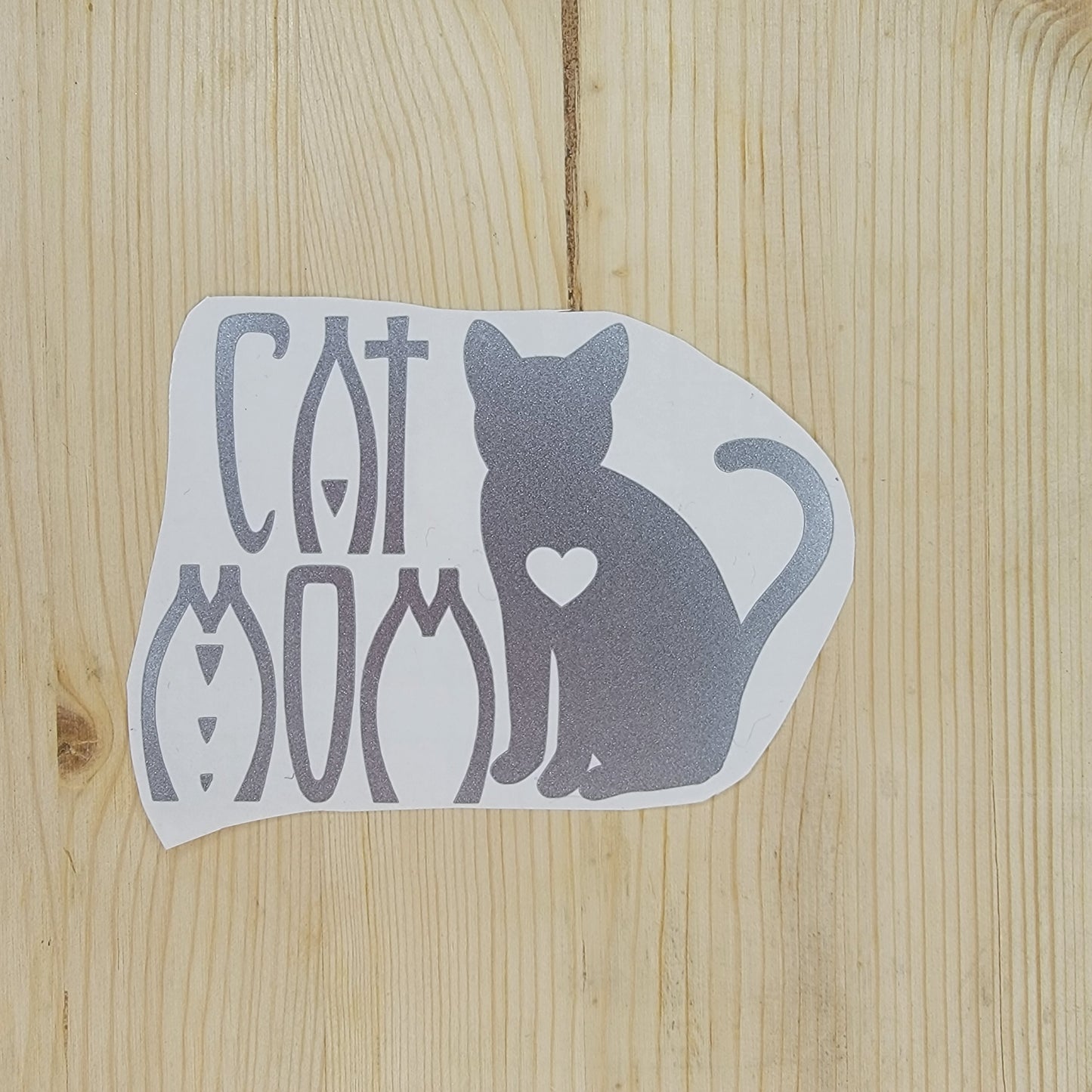 Cat Mom Vinyl Decal