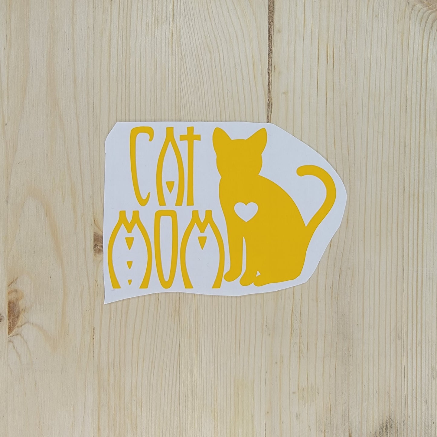 Cat Mom Vinyl Decal