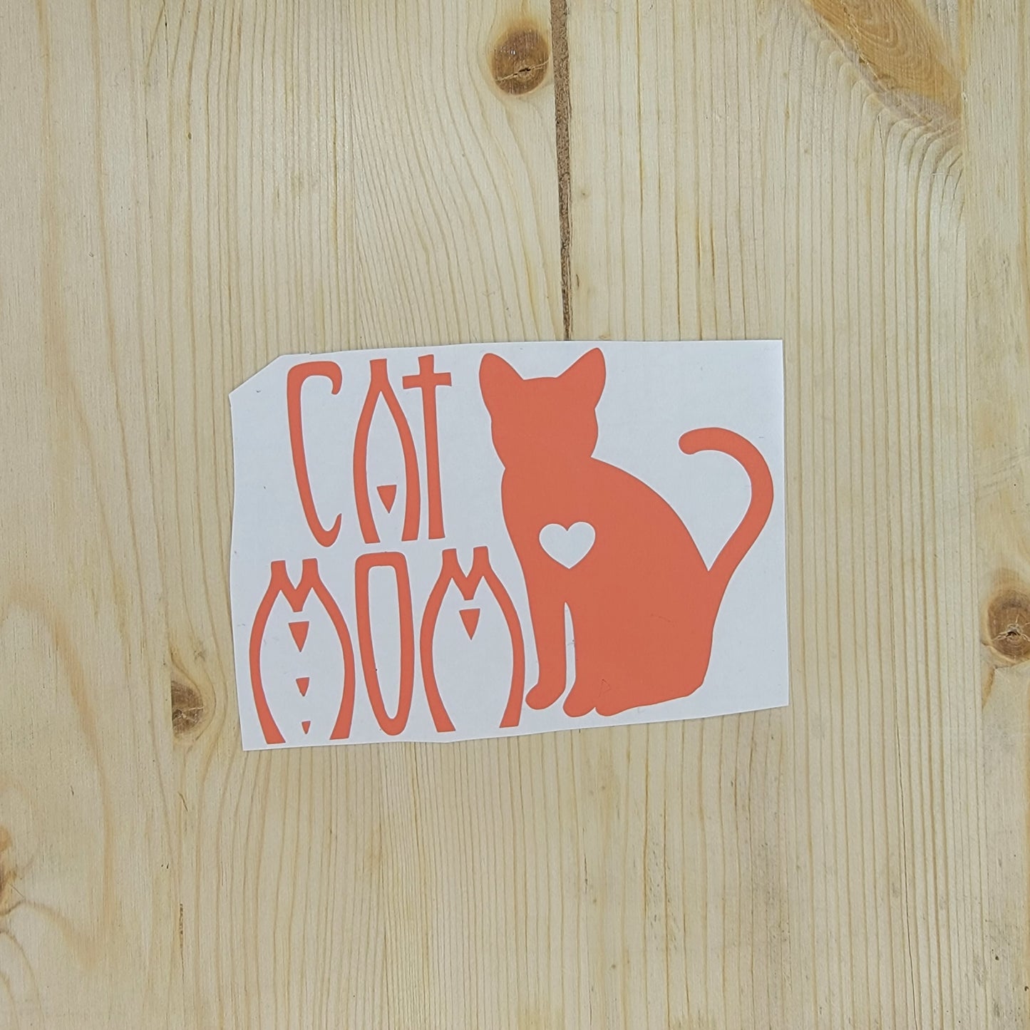 Cat Mom Vinyl Decal