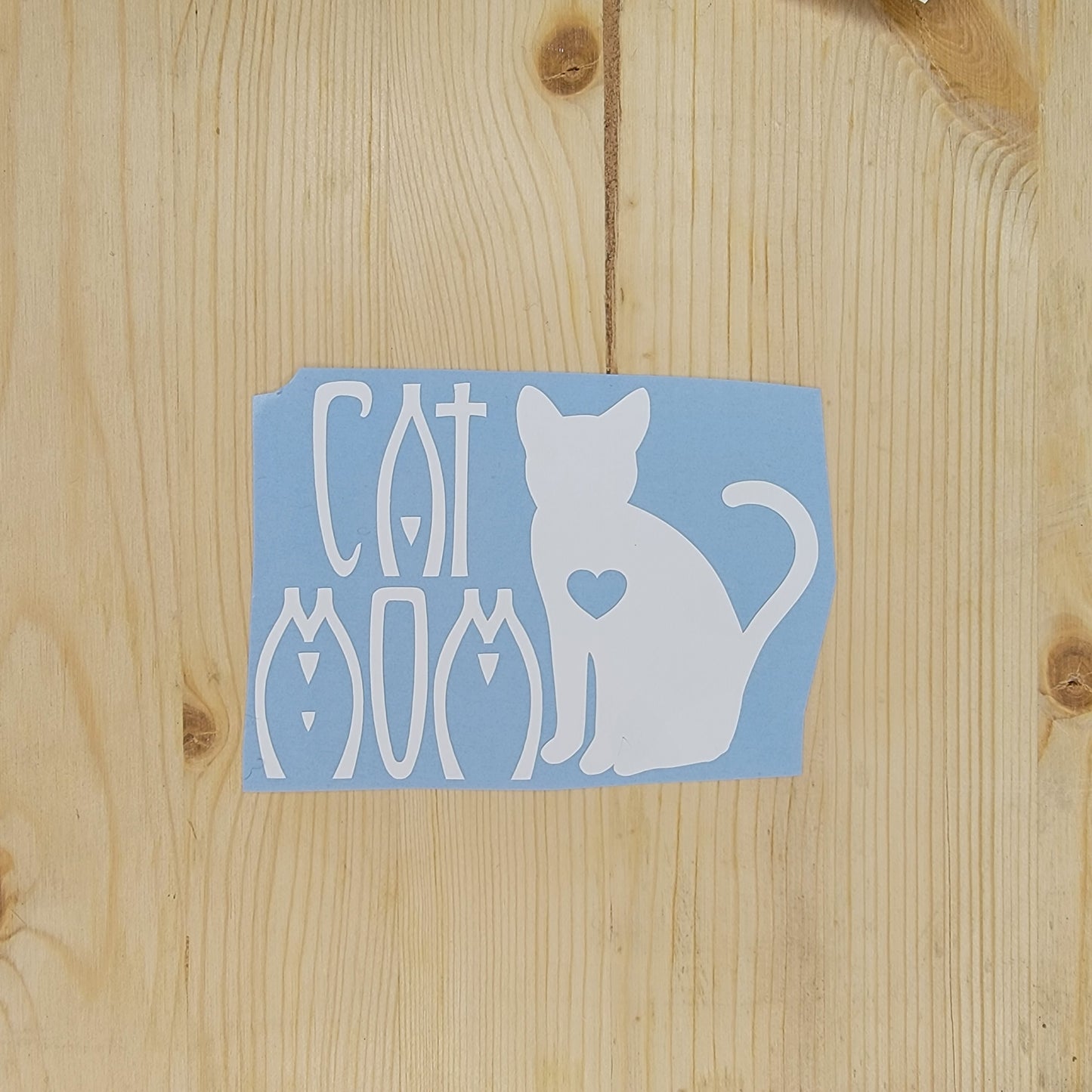 Cat Mom Vinyl Decal