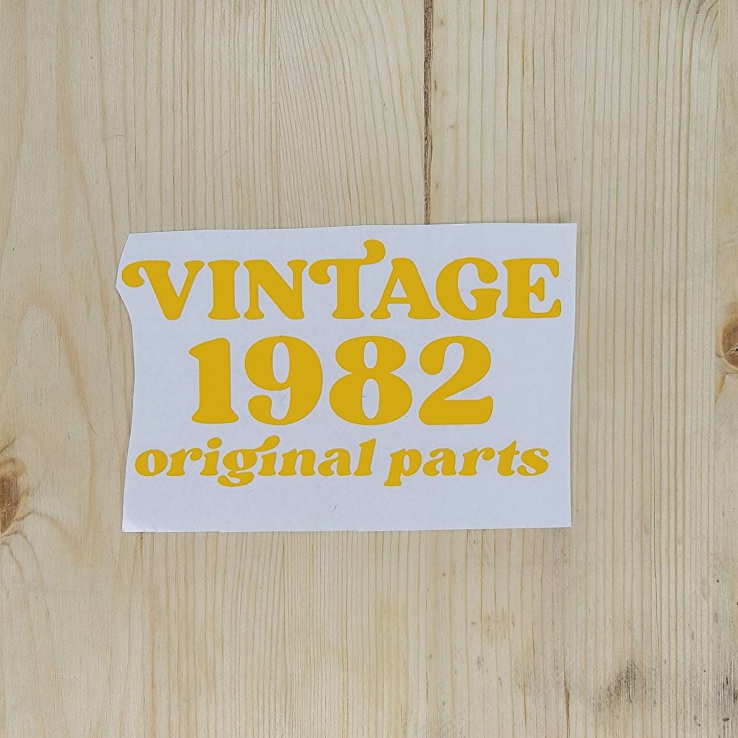 Vintage Original Parts Vinyl Decal