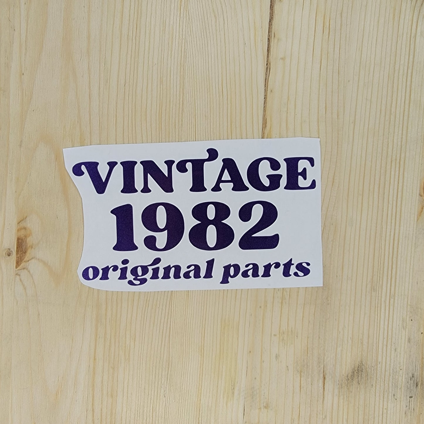 Vintage Original Parts Vinyl Decal