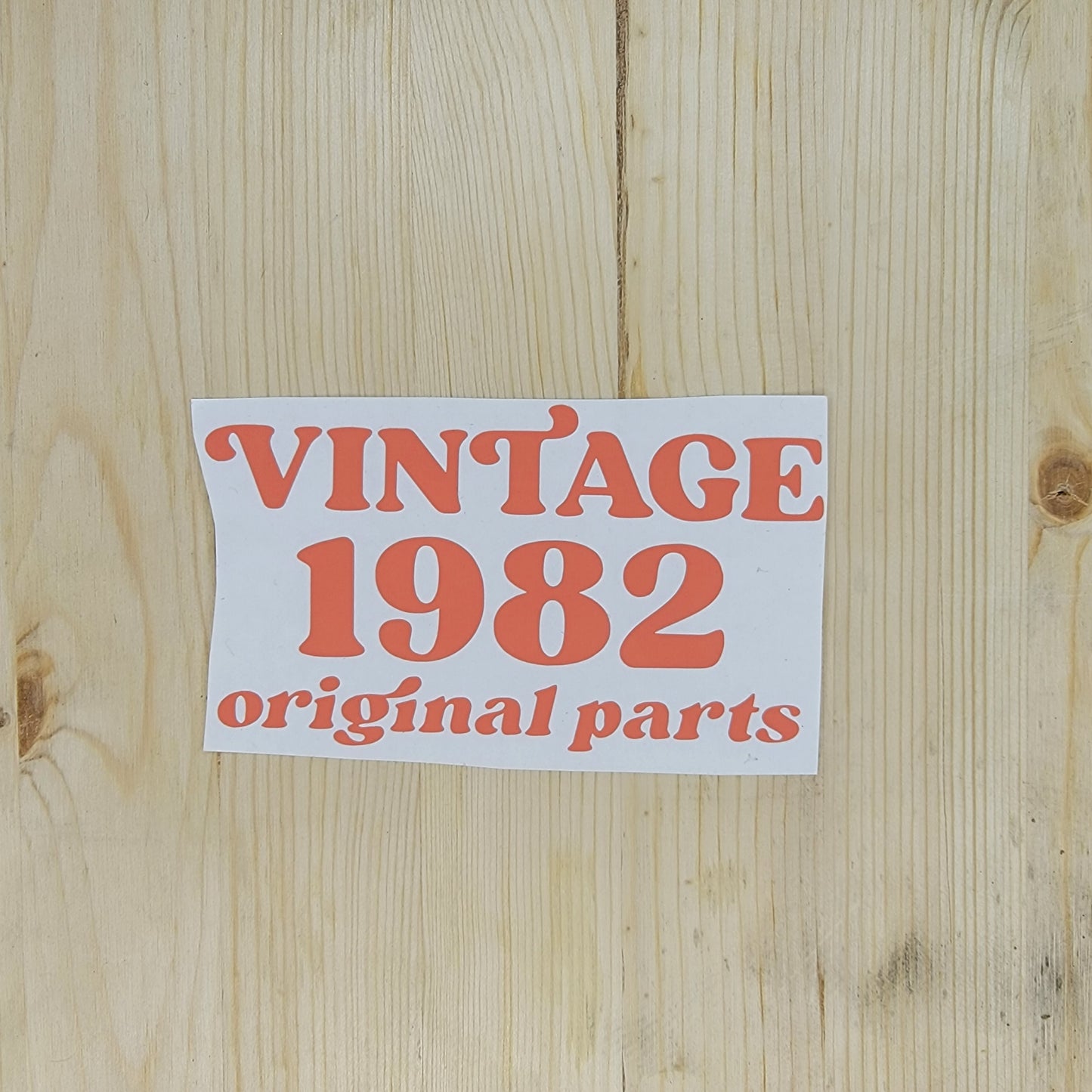 Vintage Original Parts Vinyl Decal