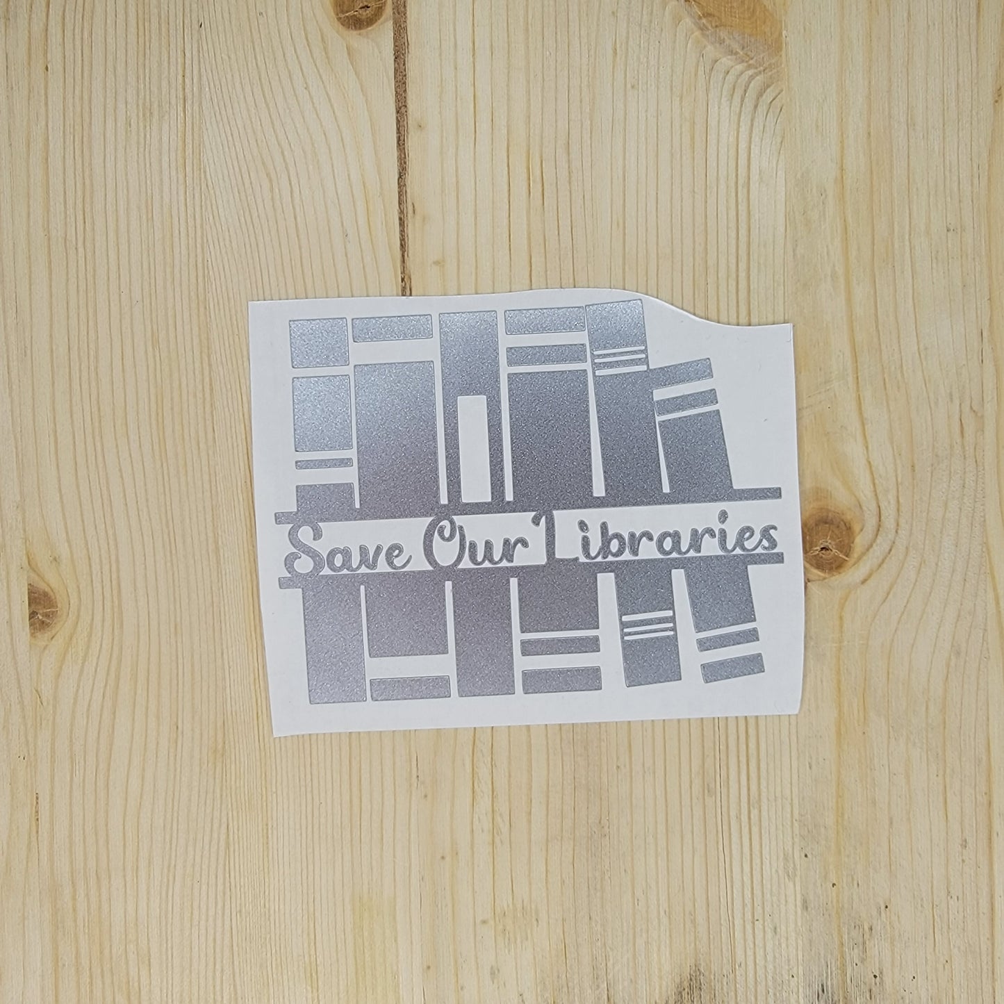 Save Our Libraries Vinyl Decal