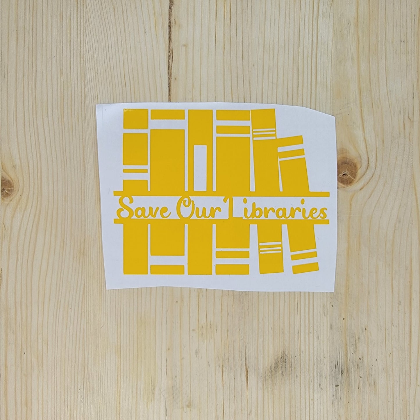 Save Our Libraries Vinyl Decal