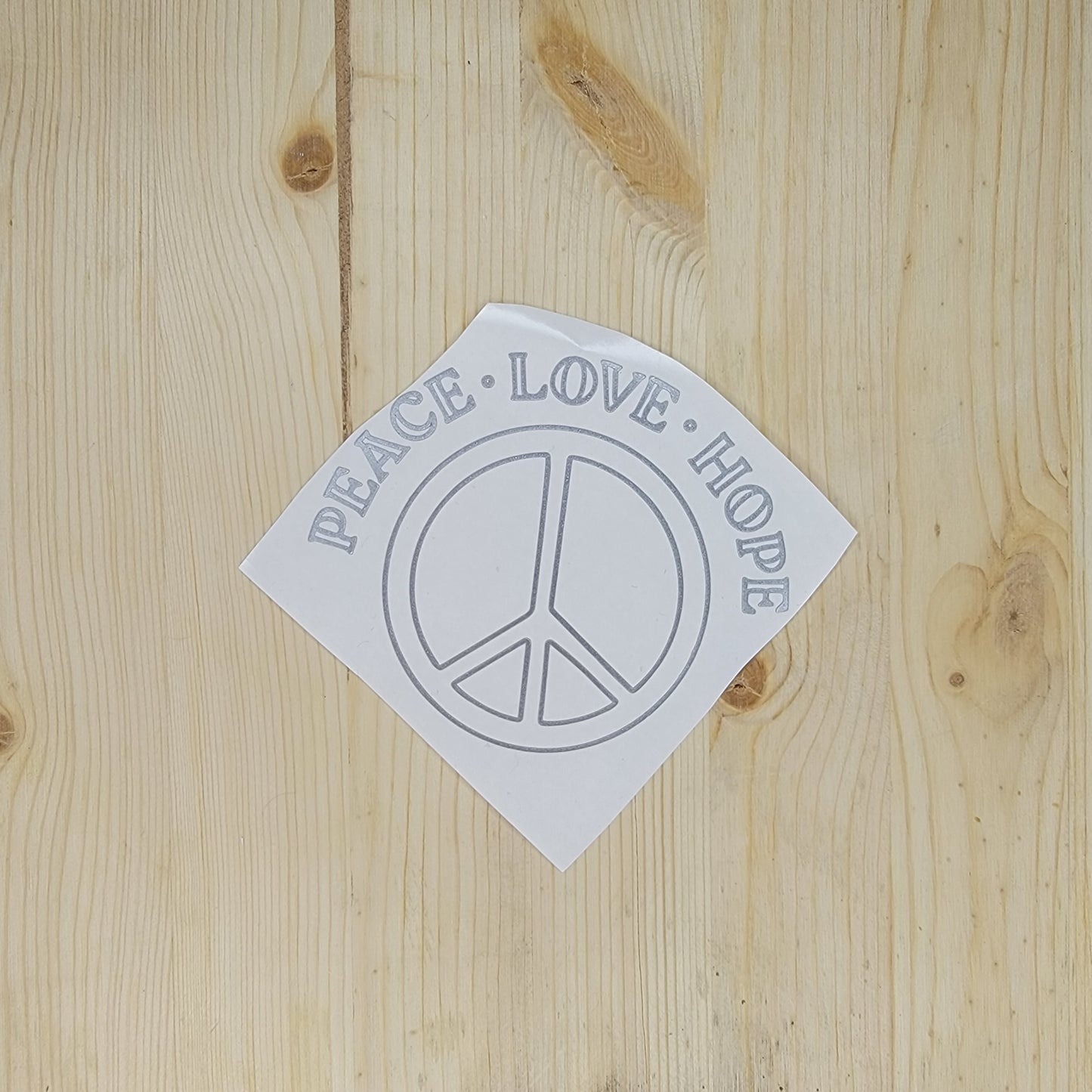 Peace Love Hope Vinyl Decal