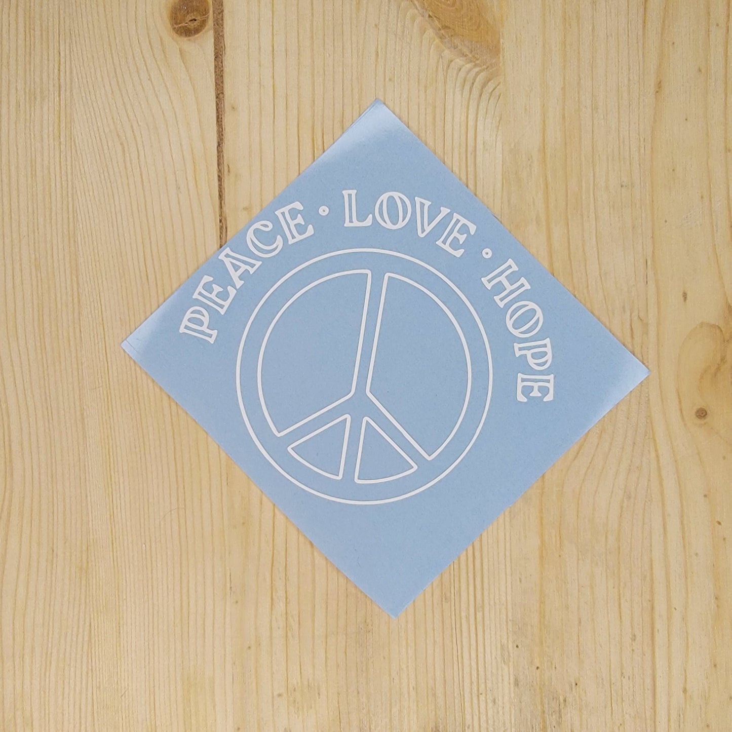 Peace Love Hope Vinyl Decal