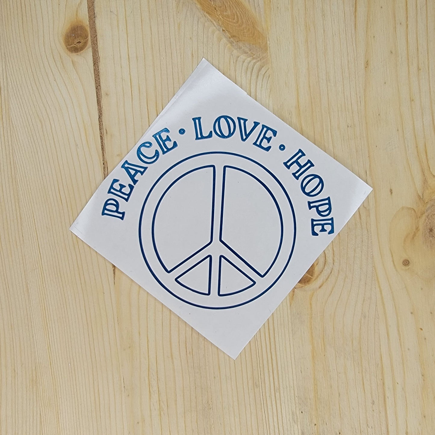 Peace Love Hope Vinyl Decal