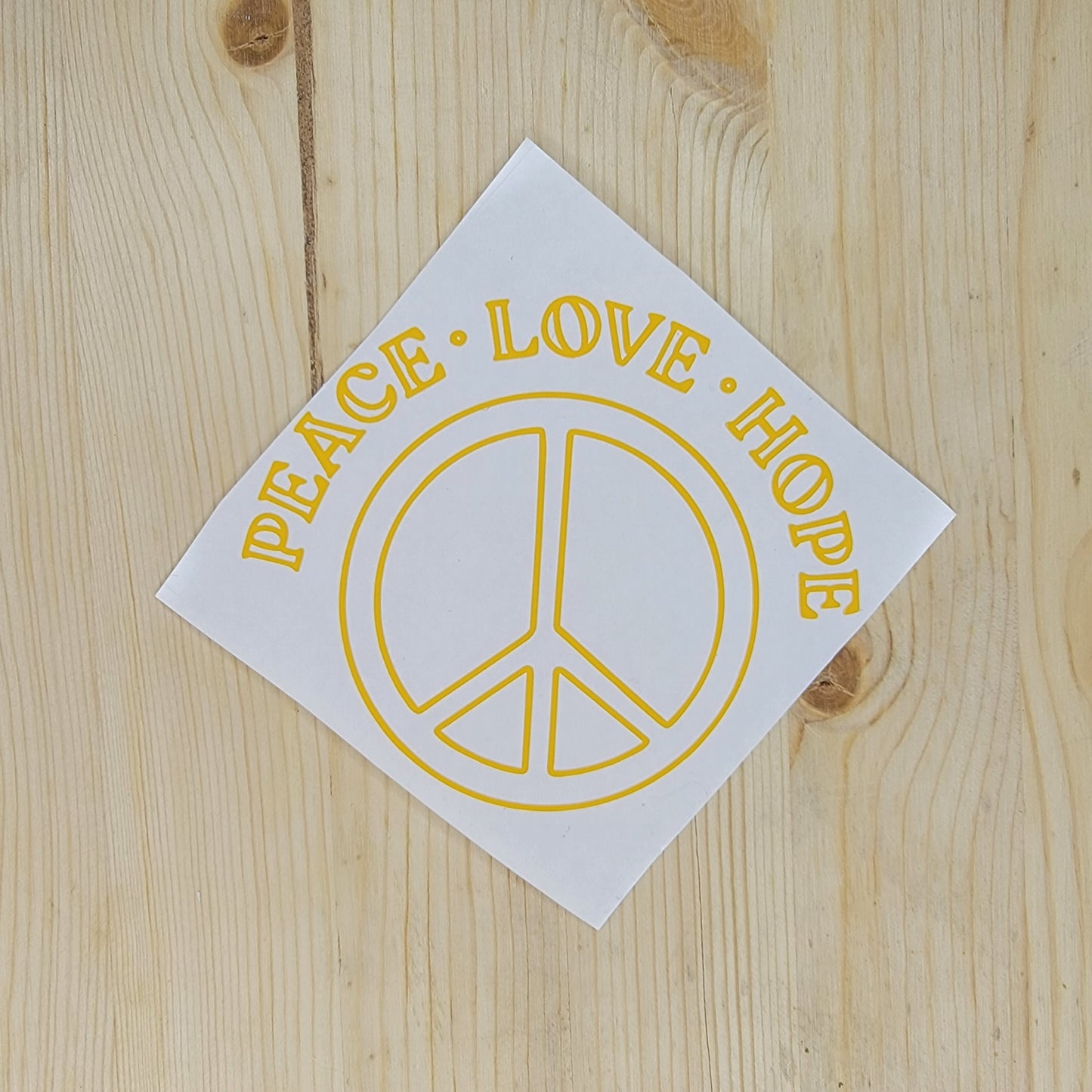 Peace Love Hope Vinyl Decal