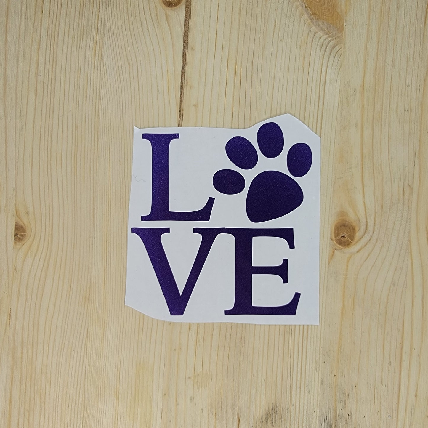 Love Paw Vinyl Decal