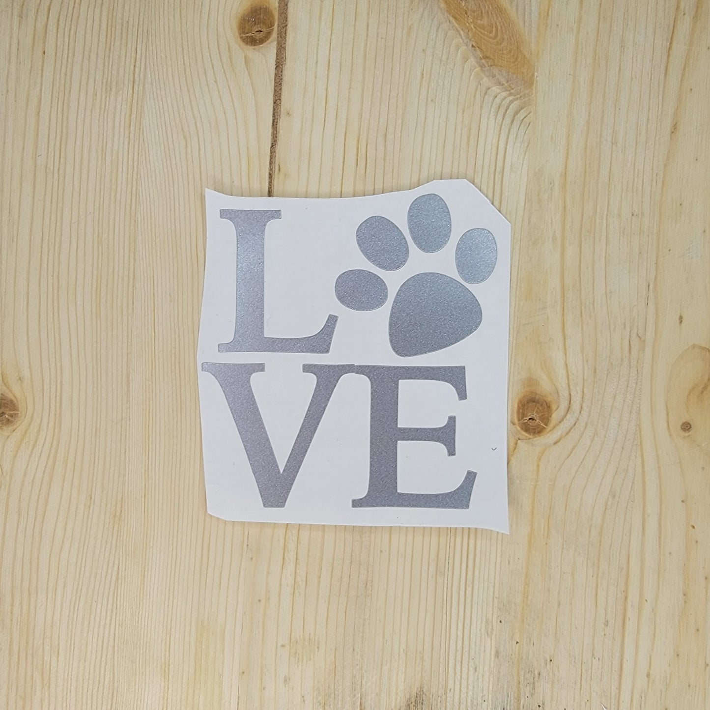 Love Paw Vinyl Decal