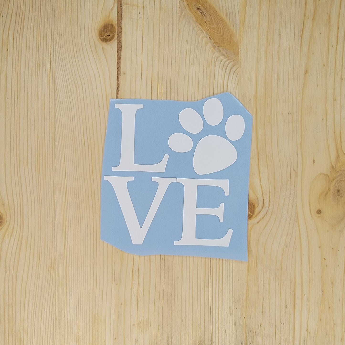 Love Paw Vinyl Decal