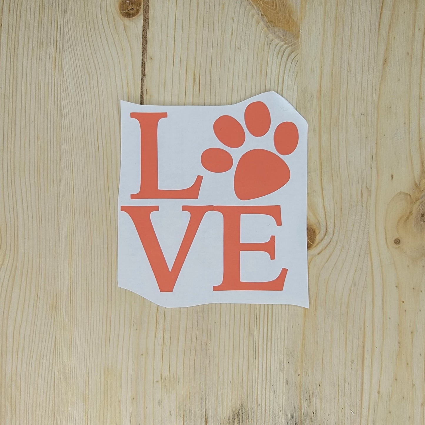 Love Paw Vinyl Decal