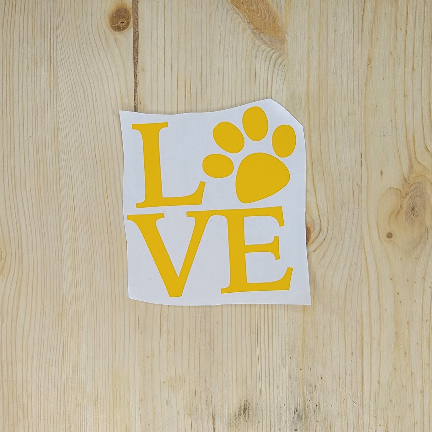 Love Paw Vinyl Decal