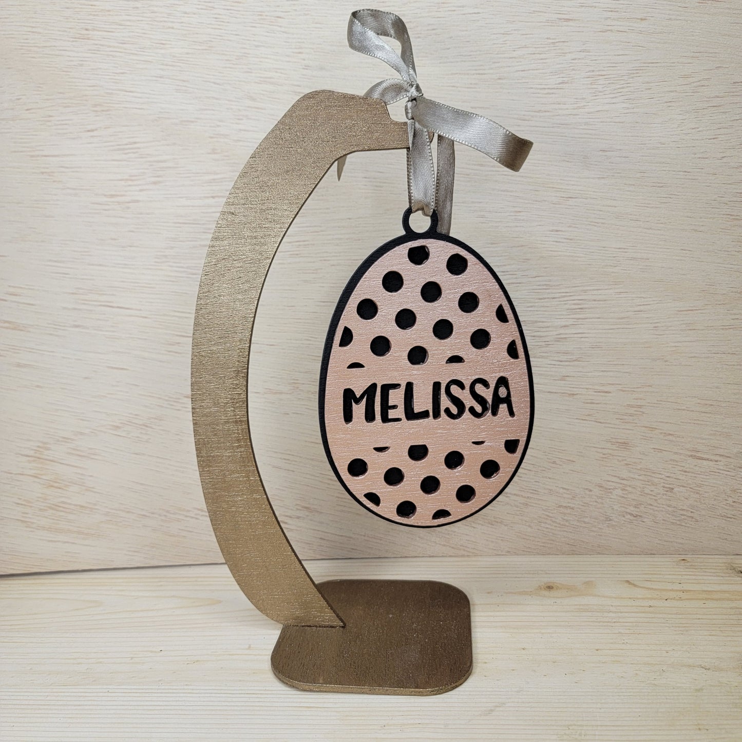 Custom Polka Dot Easter Egg Ornament