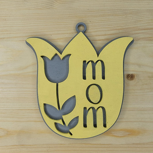 Custom Mom Tulip Ornament